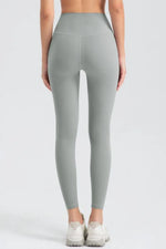 Wide Waistband Slim Fit Active Leggings - Ladyez