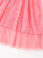 Children's Floral Embroidered Tulle Dress