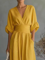 Full Size Half Sleeve Wide-Leg Jumpsuit Plus Size
