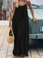 Backless Spaghetti Strap Maxi Dress