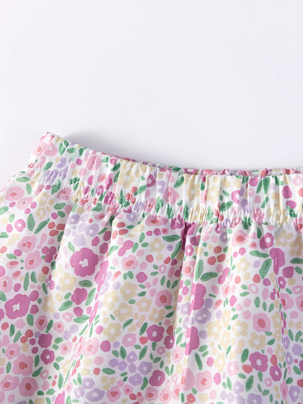 Children's Floral Unicorn Top and Shorts Set