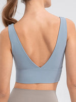 Scoop Neck Wide Strap Active Tank - Ladyez