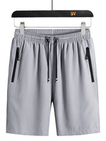 Men's Plus Size Casual Zipper Pocket Shorts
