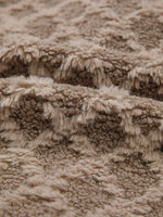 Sherpa Rhombus Zip Up Side Pocket Hooded Jacket