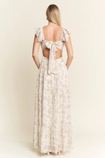 Jade By Jane Full Size Ruffle Sleeve Tiered Maxi Dress Plus Size - Ladyez