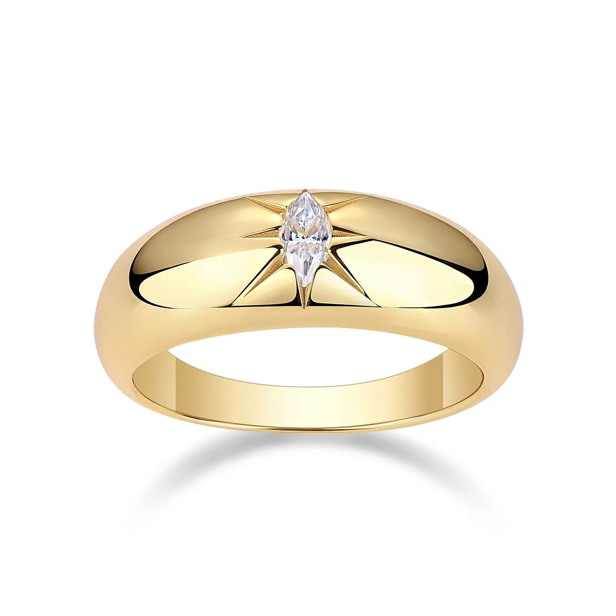 925 Sterling Silver Moissanite Ring - Ladyez
