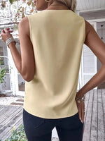 Full SizeV-Neck Contrast Tank Plus Size
