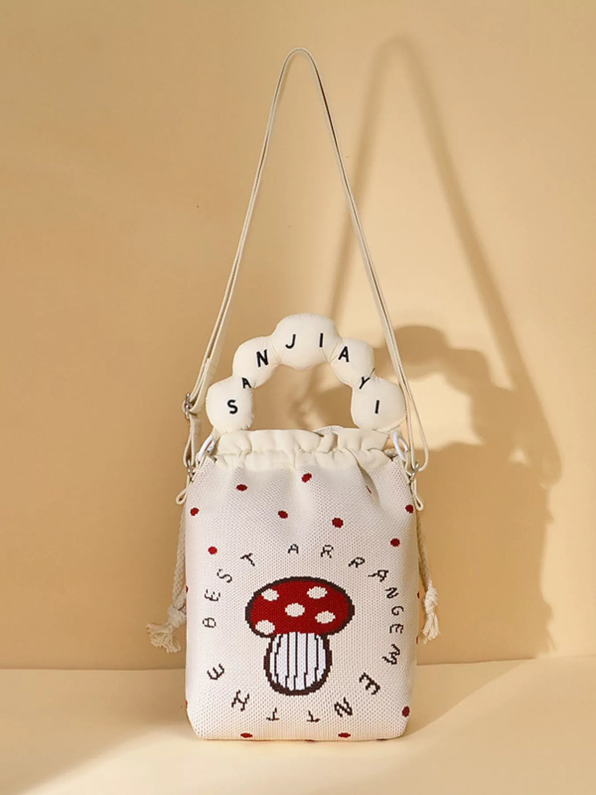 Drawstring Bucket Crossbody Bag