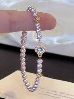 Pearl Clover Charm Bracelet