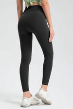 Wide Waistband High Waist Sport Leggings - Ladyez