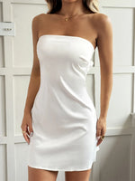 Tie Back Tube Mini Dress