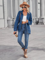 Button Up Long Sleeve Denim Jacket