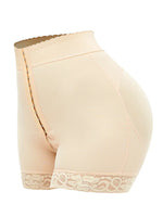 Full Size Lace Detail Hook-and-Eye Shaping Shorts - Ladyez