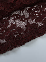 Lace One-Shoulder Long Sleeve Top