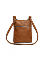 Adjustable Strap Leather Crossbody Bag