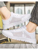 Lightweight Breathable Mesh Athletic Sneakers - Ladyez