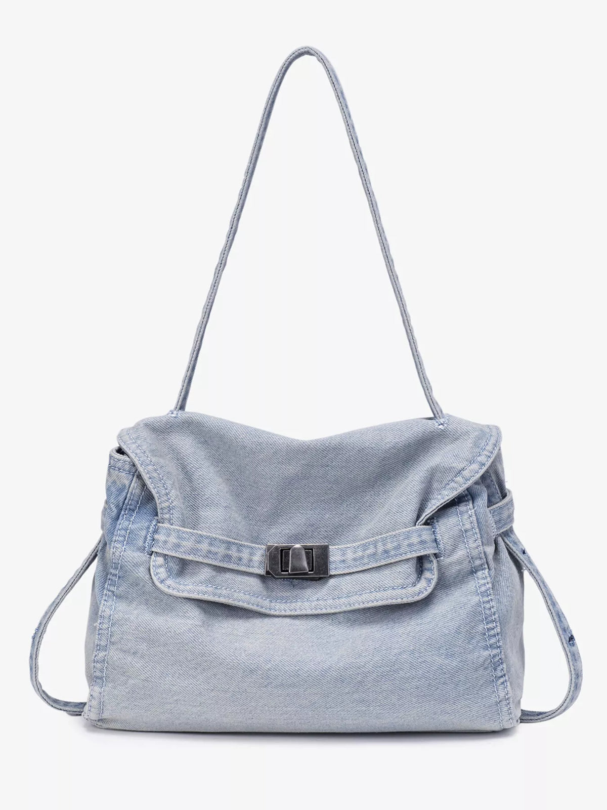 Vintage Denim Shoulder Bag