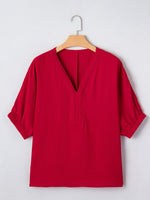 Braided Detail Half Sleeve Blouse