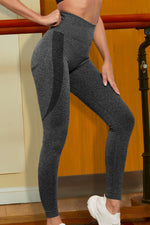 Wide Waistband Sports Leggings - Ladyez