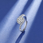 1 Carat 925 Sterling Silver Moissanite Ring