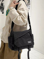 Plaid Buckle Flap Crossbody Bag