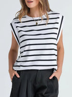 Striped Round Neck Tank