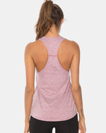 Full Size Scoop Neck Wide Strap Active Tank - Ladyez