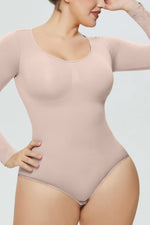 Long Sleeve Shaping Bodysuit - Ladyez