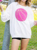 Basketball Round Neck Long Sleeve Sweatshirt