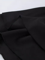 Elegant Stand Collar Blazer and Mini Skirt Set