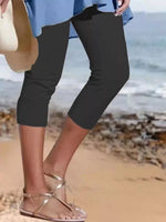 Full Size Cropped Casual Leggings Plus Size