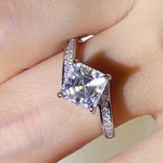2 Carat Moissanite 925 Sterling Silver Ring