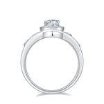 1 Carat Moissanite 925 Sterling Silver Ring