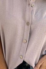 Full Size Casual Button Down Short Sleeve Loose Shirt Plus Size - Ladyez