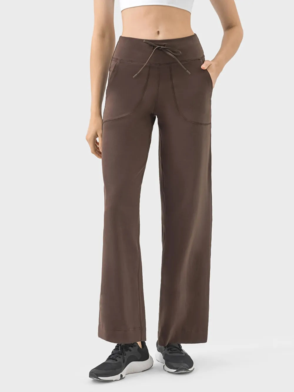 Millennia Drawstring Active Pants with Pockets - Ladyez