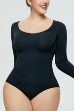 Long Sleeve Shaping Bodysuit - Ladyez