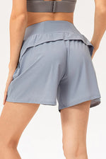 Pocketed Elastic Waist Active Shorts - Ladyez
