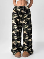 Leopard Wide Leg Plush Pants