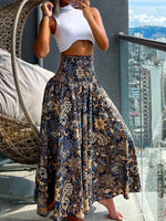 Printed Wide-Leg Pants