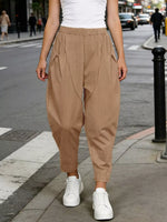 Plus Size Casual Elastic Waist Harem Pants