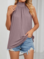 High Neck Tie Back Cami