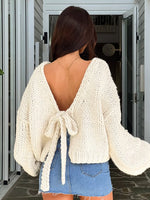 Chunky Knit Tie-Front Cardigan