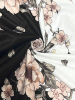 Floral Print Midi Dress with Short Sleeves
