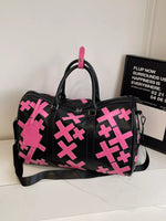 Colorful Cross Pattern Travel Duffel Bag