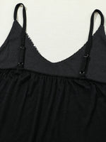 Sequined V-Neck Cami Top - Ladyez