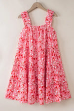 Floral Print Ruffle Tiered Mini Dress