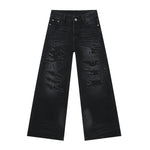 Distressed Wide Leg Jeans