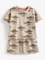 Children's Dinosaur Print Tee and Shorts Set