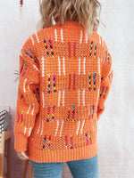 Colorful Round Neck Long Sleeve Sweater