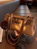 Buckle Decor Shoulder Bag